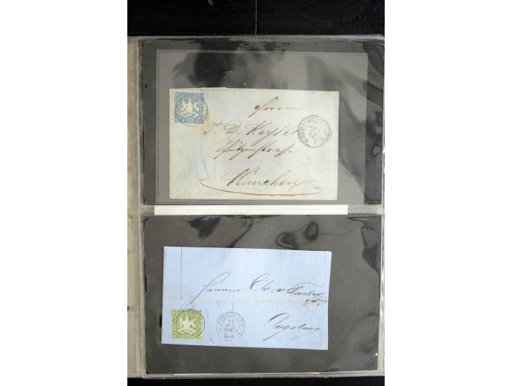 1850/1900 (ca.), rund 150 Briefe, Karten und Ganzsachen, dabei viel Altdeutschland mit interessanten und guten Frankaturen, E