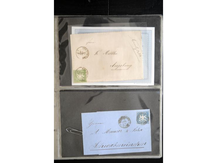 1850/1900 (ca.), rund 150 Briefe, Karten und Ganzsachen, dabei viel Altdeutschland mit interessanten und guten Frankaturen, E