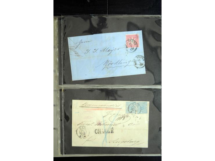 1850/1900 (ca.), rund 150 Briefe, Karten und Ganzsachen, dabei viel Altdeutschland mit interessanten und guten Frankaturen, E