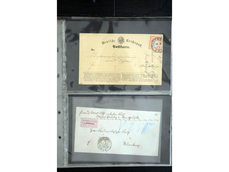 1850/1900 (ca.), rund 150 Briefe, Karten und Ganzsachen, dabei viel Altdeutschland mit interessanten und guten Frankaturen, E