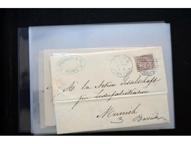 1850/1900 (ca.), rund 150 Briefe, Karten und Ganzsachen, dabei viel Altdeutschland mit interessanten und guten Frankaturen, E