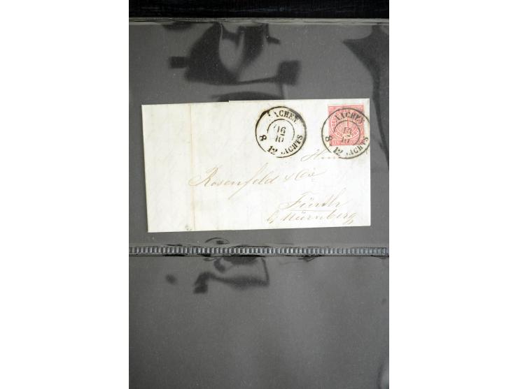 1850/1900 (ca.), rund 150 Briefe, Karten und Ganzsachen, dabei viel Altdeutschland mit interessanten und guten Frankaturen, E
