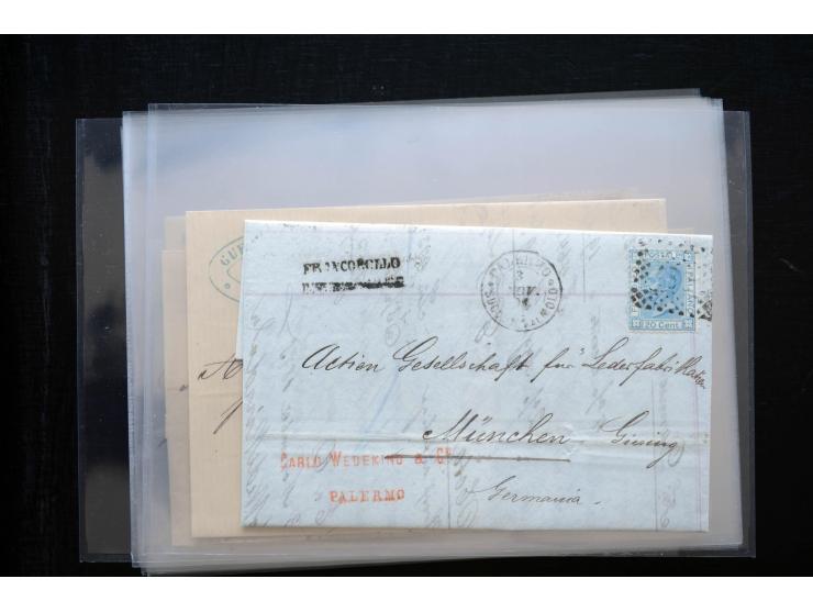 1850/1900 (ca.), rund 150 Briefe, Karten und Ganzsachen, dabei viel Altdeutschland mit interessanten und guten Frankaturen, E