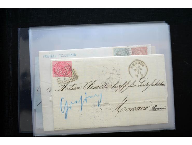 1850/1900 (ca.), rund 150 Briefe, Karten und Ganzsachen, dabei viel Altdeutschland mit interessanten und guten Frankaturen, E