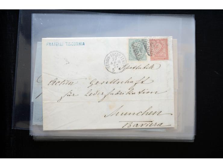 1850/1900 (ca.), rund 150 Briefe, Karten und Ganzsachen, dabei viel Altdeutschland mit interessanten und guten Frankaturen, E
