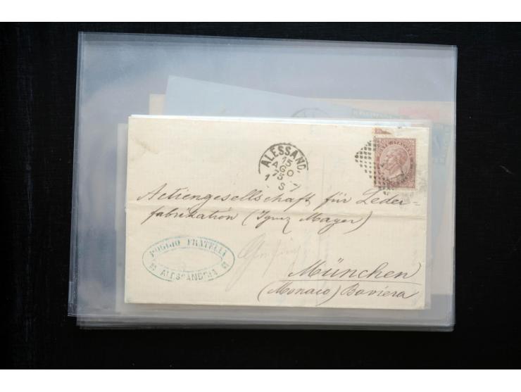 1850/1900 (ca.), rund 150 Briefe, Karten und Ganzsachen, dabei viel Altdeutschland mit interessanten und guten Frankaturen, E