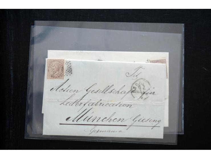 1850/1900 (ca.), rund 150 Briefe, Karten und Ganzsachen, dabei viel Altdeutschland mit interessanten und guten Frankaturen, E