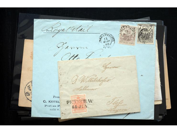 1850/1900 (ca.), rund 150 Briefe, Karten und Ganzsachen, dabei viel Altdeutschland mit interessanten und guten Frankaturen, E