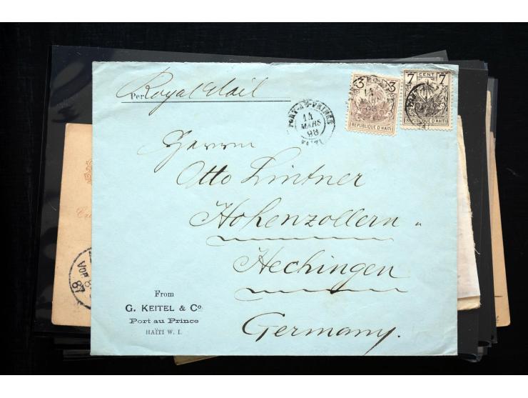 1850/1900 (ca.), rund 150 Briefe, Karten und Ganzsachen, dabei viel Altdeutschland mit interessanten und guten Frankaturen, E