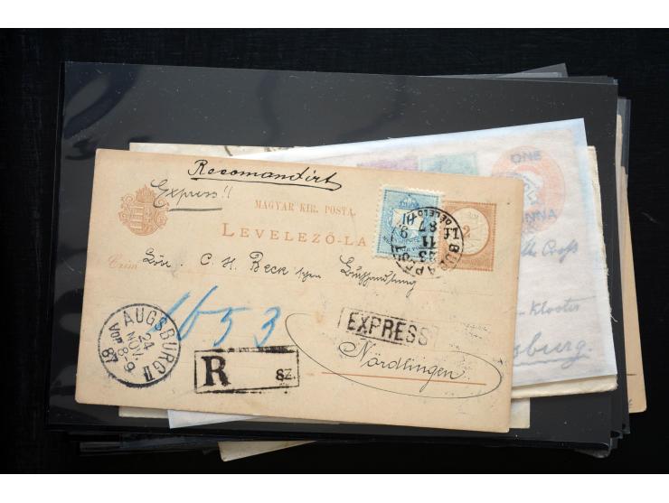 1850/1900 (ca.), rund 150 Briefe, Karten und Ganzsachen, dabei viel Altdeutschland mit interessanten und guten Frankaturen, E