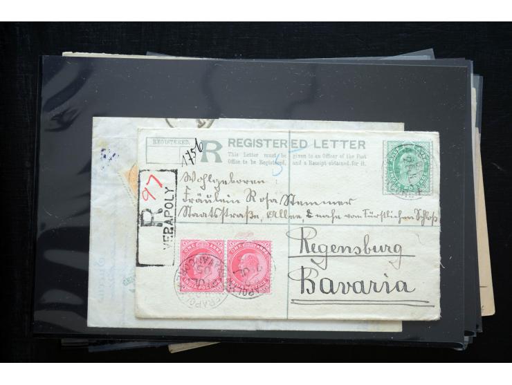 1850/1900 (ca.), rund 150 Briefe, Karten und Ganzsachen, dabei viel Altdeutschland mit interessanten und guten Frankaturen, E
