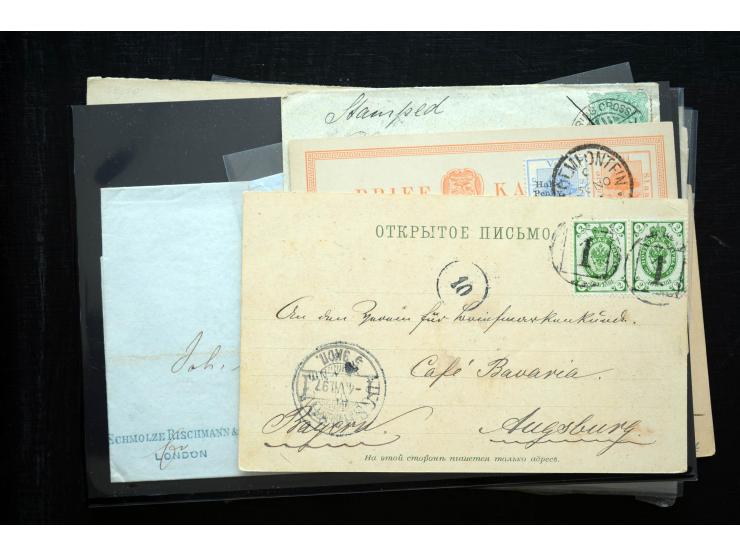 1850/1900 (ca.), rund 150 Briefe, Karten und Ganzsachen, dabei viel Altdeutschland mit interessanten und guten Frankaturen, E