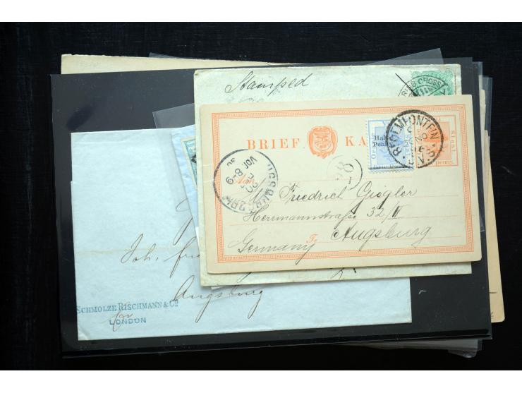1850/1900 (ca.), rund 150 Briefe, Karten und Ganzsachen, dabei viel Altdeutschland mit interessanten und guten Frankaturen, E
