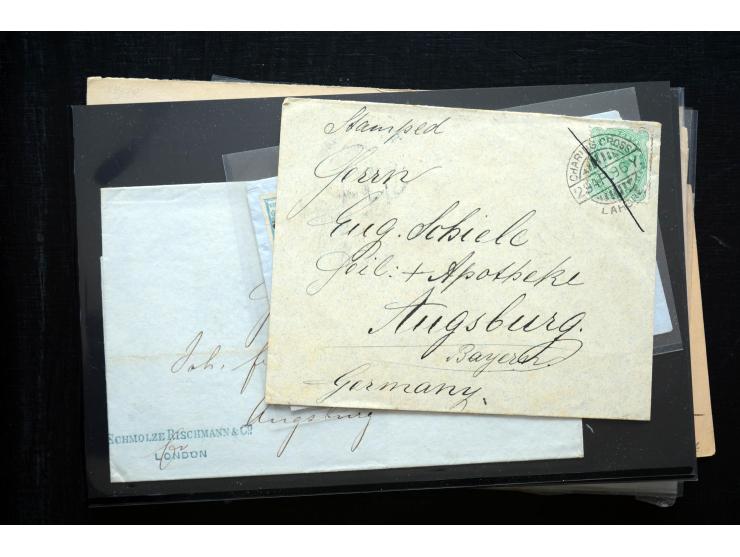 1850/1900 (ca.), rund 150 Briefe, Karten und Ganzsachen, dabei viel Altdeutschland mit interessanten und guten Frankaturen, E