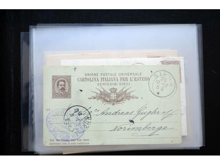 1850/1900 (ca.), rund 150 Briefe, Karten und Ganzsachen, dabei viel Altdeutschland mit interessanten und guten Frankaturen, E