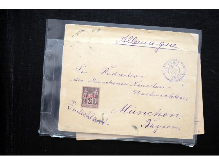 1850/1900 (ca.), rund 150 Briefe, Karten und Ganzsachen, dabei viel Altdeutschland mit interessanten und guten Frankaturen, E