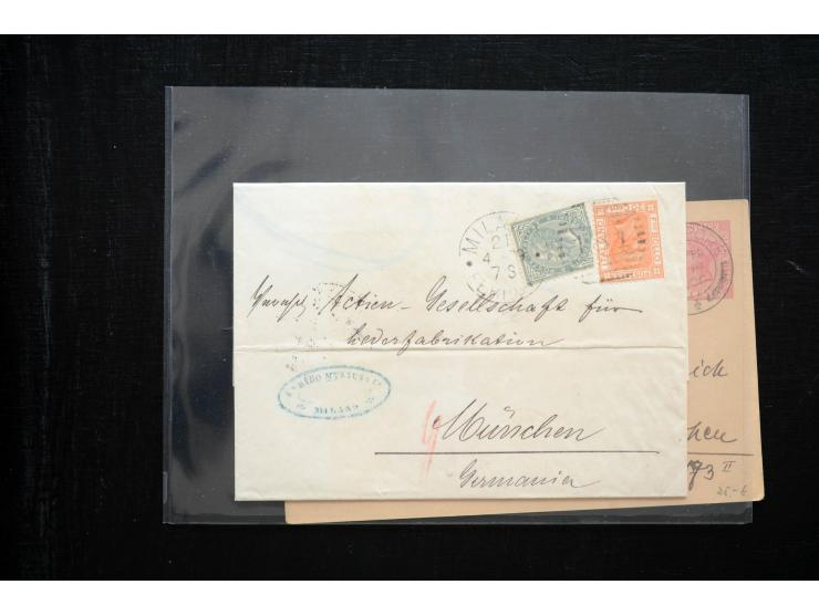 1850/1900 (ca.), rund 150 Briefe, Karten und Ganzsachen, dabei viel Altdeutschland mit interessanten und guten Frankaturen, E