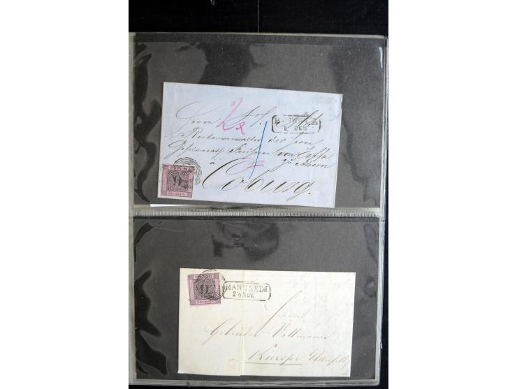1850/1900 (ca.), rund 150 Briefe, Karten und Ganzsachen, dabei viel Altdeutschland mit interessanten und guten Frankaturen, E