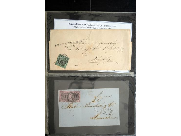 1850/1900 (ca.), rund 150 Briefe, Karten und Ganzsachen, dabei viel Altdeutschland mit interessanten und guten Frankaturen, E