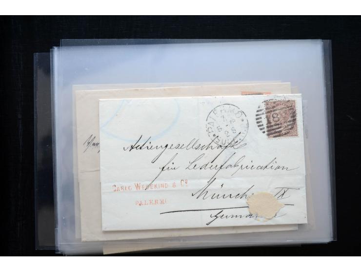 1850/1900 (ca.), rund 150 Briefe, Karten und Ganzsachen, dabei viel Altdeutschland mit interessanten und guten Frankaturen, E