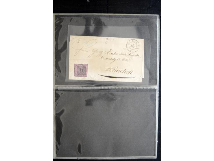 1850/1900 (ca.), rund 150 Briefe, Karten und Ganzsachen, dabei viel Altdeutschland mit interessanten und guten Frankaturen, E