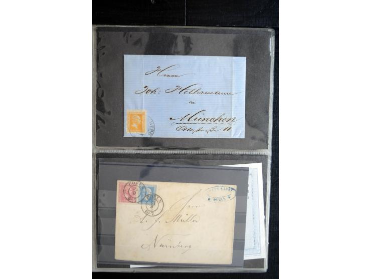 1850/1900 (ca.), rund 150 Briefe, Karten und Ganzsachen, dabei viel Altdeutschland mit interessanten und guten Frankaturen, E