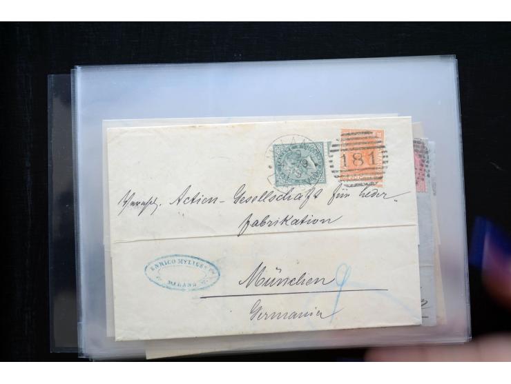 1850/1900 (ca.), rund 150 Briefe, Karten und Ganzsachen, dabei viel Altdeutschland mit interessanten und guten Frankaturen, E