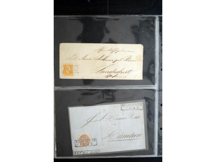 1850/1900 (ca.), rund 150 Briefe, Karten und Ganzsachen, dabei viel Altdeutschland mit interessanten und guten Frankaturen, E