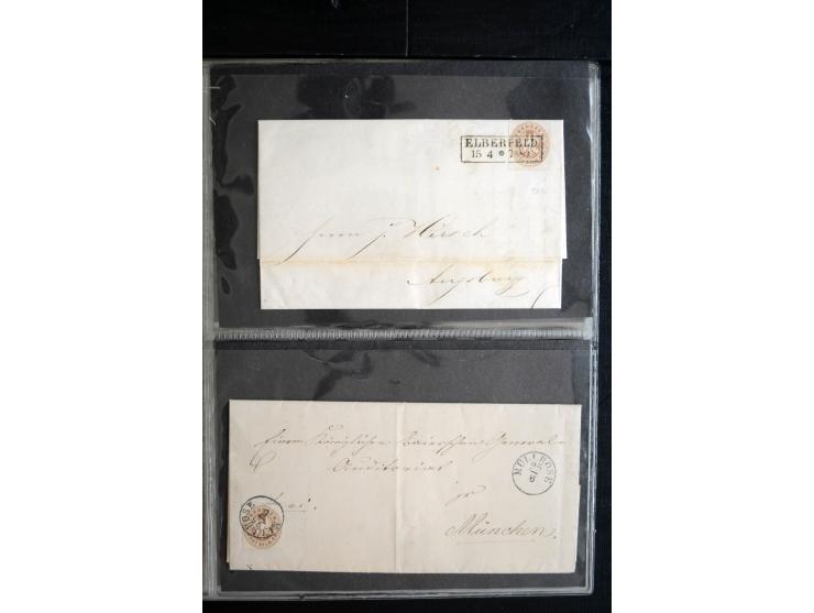 1850/1900 (ca.), rund 150 Briefe, Karten und Ganzsachen, dabei viel Altdeutschland mit interessanten und guten Frankaturen, E