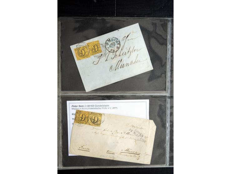 1850/1900 (ca.), rund 150 Briefe, Karten und Ganzsachen, dabei viel Altdeutschland mit interessanten und guten Frankaturen, E
