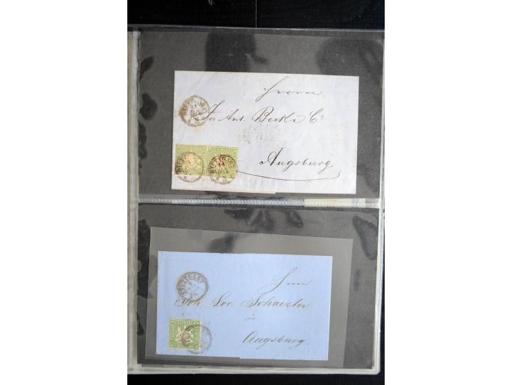 1850/1900 (ca.), rund 150 Briefe, Karten und Ganzsachen, dabei viel Altdeutschland mit interessanten und guten Frankaturen, E