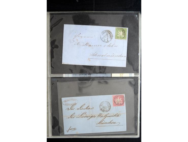 1850/1900 (ca.), rund 150 Briefe, Karten und Ganzsachen, dabei viel Altdeutschland mit interessanten und guten Frankaturen, E