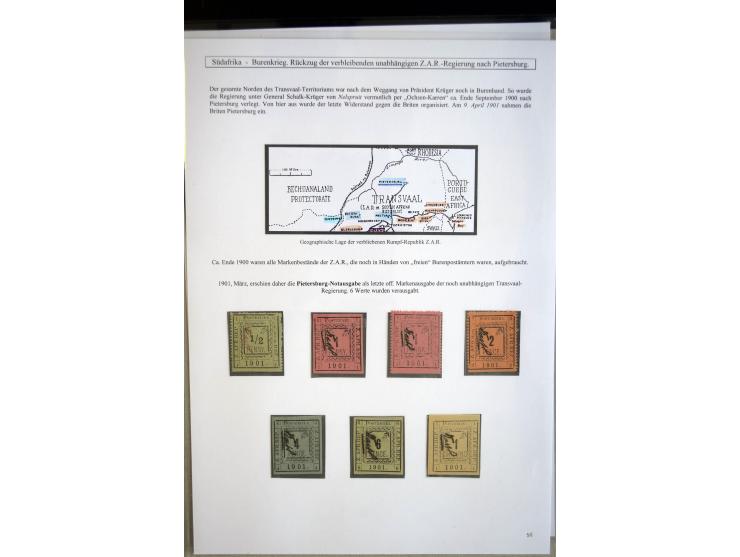 1899/1900, very interesting collection containg 22 cards and covers and some stamps, spanning from the first british backlash