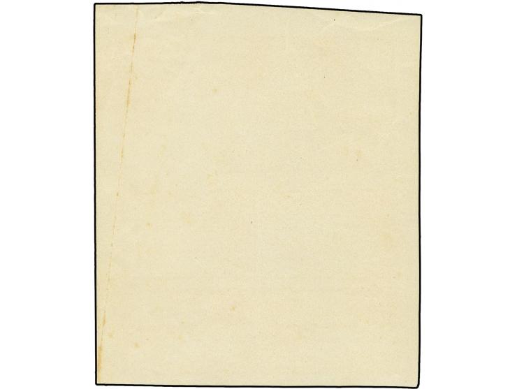  Sea and Mountains and Cliffs and Lighthouse 10c. brown-red as block of six from the lower left sheet corner with marginal in