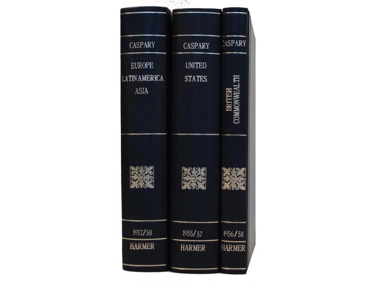 Caspary, Alfred H.: Auktionen Band 1 – United States 1955/57 (sechs Auktionen), Band 2 – British Commonwealth 1956/58 (vier A