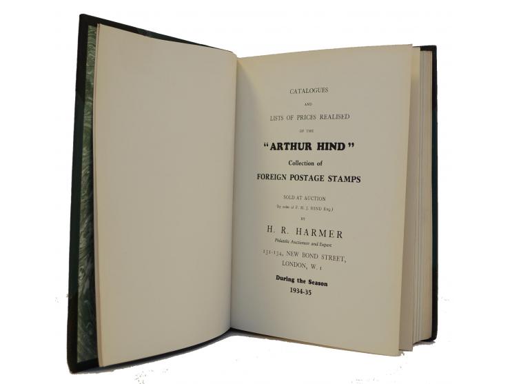 Hind, Arthur: Collection of Foreign Postage Stamps, H. R. Harmer, London 1934/35, der bekannte Prachtband der Fa. Harmer mit 