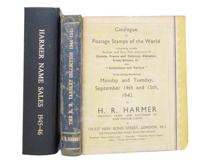 H. R. Harmer, London: „Baby sale“, ein umfangreicher Run von ca. 200 (!) Auktionskatalogen im Kleinformat (ca. DIN A6+), die 