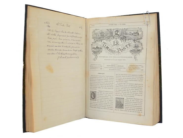 Le Timbre-Poste (et le Timbre-Fiscal): Journal du Collectionneur, hrsg. von J.-B. Moens, Jahrgänge (jeweils einzeln gebunden)
