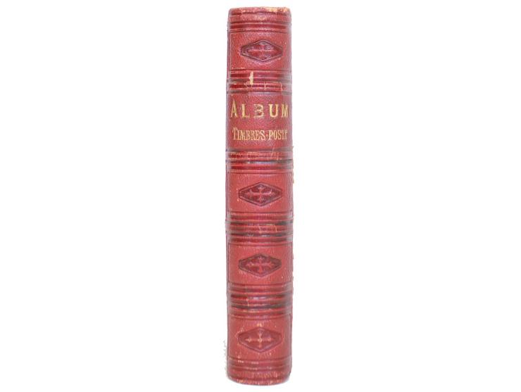 Lallier, Justin: Album Timbres Poste (9. Auflage 1870), nur ein Teil der Seiten benutzt, allerdings eine Reihe von Seiten feh