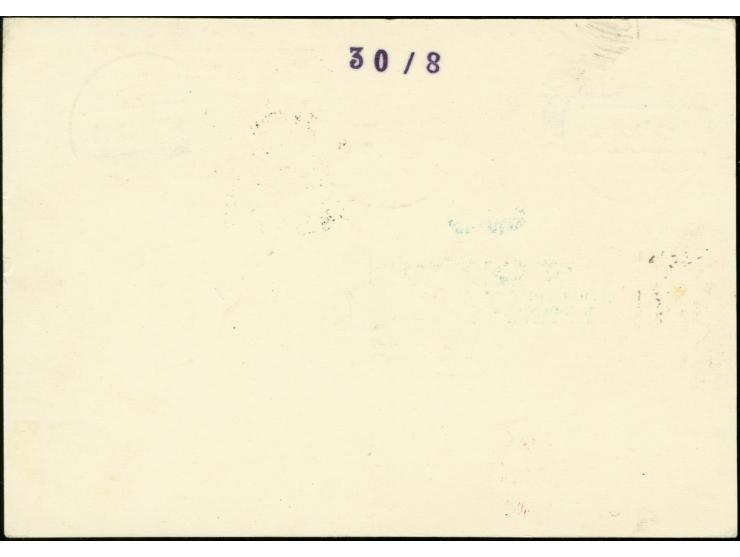 1931, First South America Flight to Cap Verde, postage stamp 5 on 7 1/2 c., horizontal pair tied by paquebot mark "FRIEDRICHS