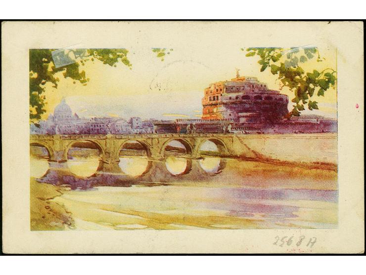 VATIKAN: 1930, South American Flight to Praia, picture card with 80 c., tied by cds. "CITTA DE VATICANO 14.5." with combinati