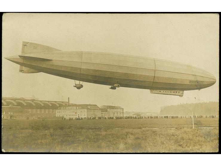 BODENSEE (LZ 120): 1919, Fotokarte mit üblich etwas unklarem Bordstempel vom 29.10. und Aufgabestempel "FRIEDRICHSHAFEN 14. N