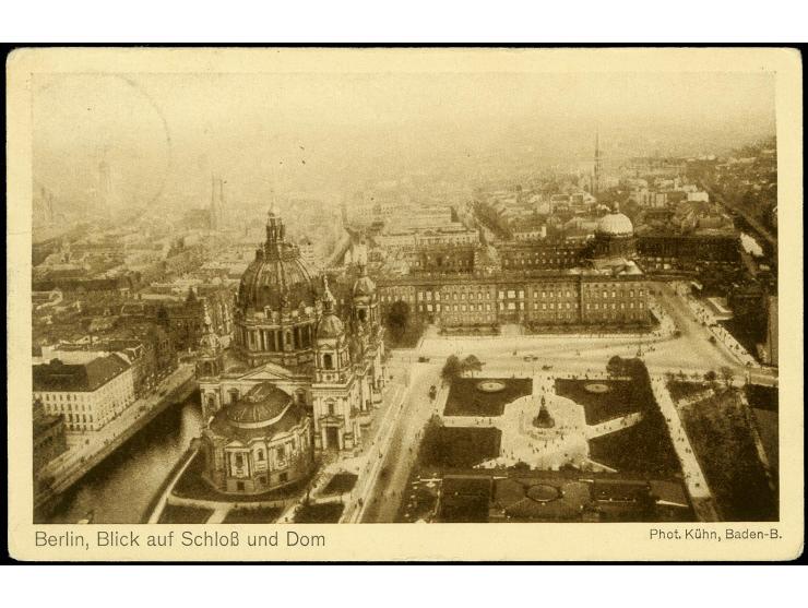 BODENSEE (LZ 120): Notlandung Burgstall/Kreis Wolmirstedt, Karte mit Germania 10 Pfg. mit Stempel "BURGSTALL 9.NOV.19" addres