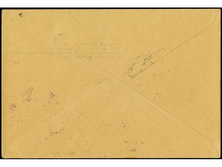 1930, Südamerikafahrt, Rundfahrtbrief ohne spanische Frankatur, Brief mit spanischen Abgangsstempel "SEVILLA 19.MAI." und D. 