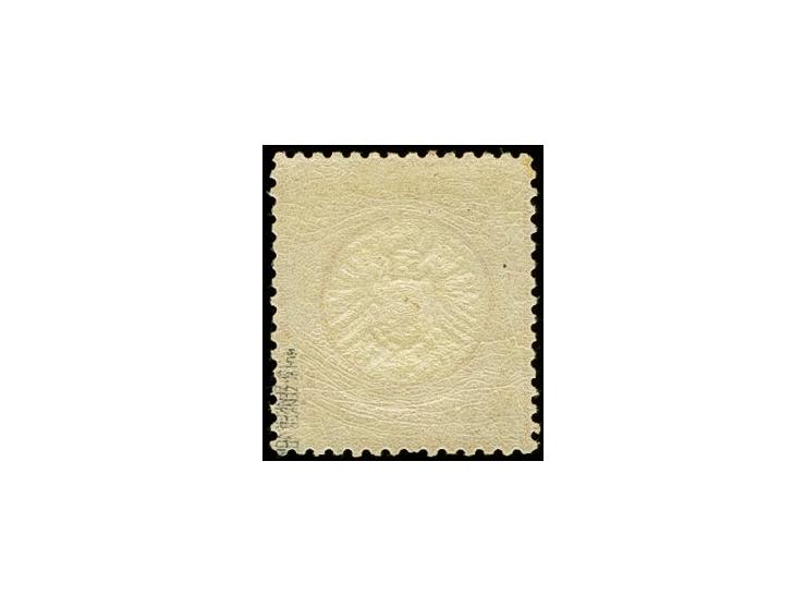 1/2 Gr. orange mit doppelter Prägung ca. 0,8 mm nach rechts versetzt, ungebraucht, Kabinett, doppelt sign. Zenker BPP und Fot