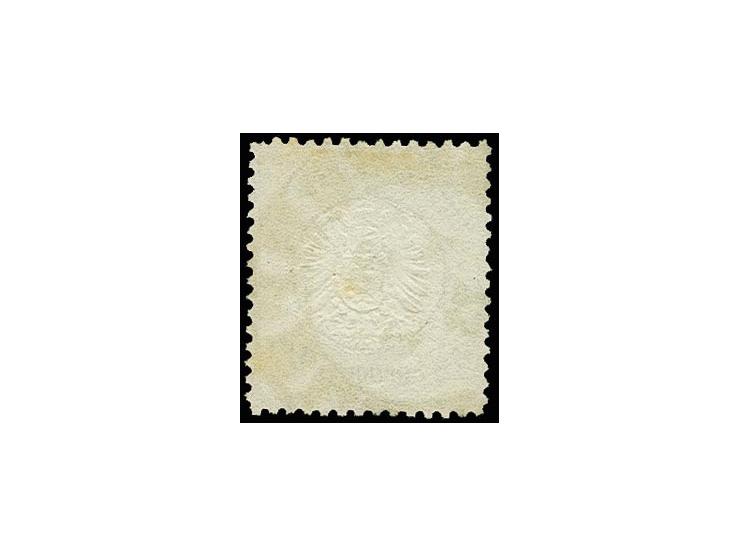 2 1/2 Gr. dunkelbraun, farbfrisch, gut geprägt und gezähnt mit klarem Hufeisenstempel "ELBERFELD 29.MÄRZ.73" (Spalink 12-5), 