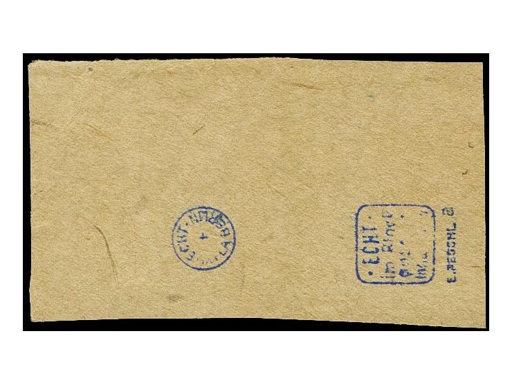 1 Mrd. auf 100 Mio. violettpurpur, sogenanntes 'Hitler-Provisorium" mit Zufrankatur sauber mit Bahnpoststempel auf Briefstück