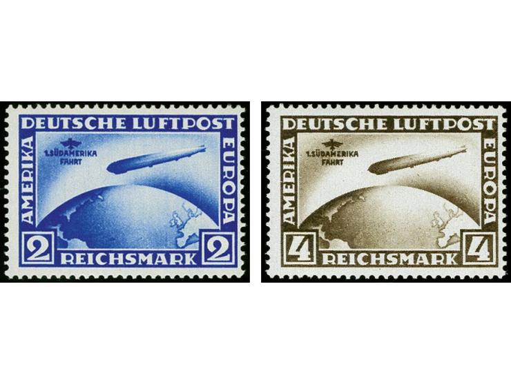 1930, Südamerikafahrt 2-4 M., postfrisch, tadellos, Fotoattest Schlegel BPP