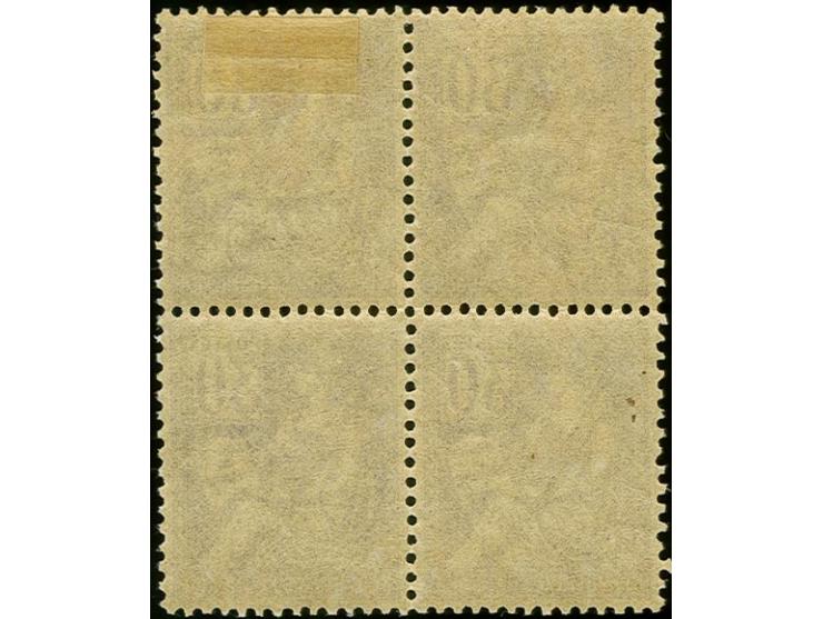 30c. light-violet as block of four, upper right stamp unused, other stamps mint never hinged, very fine
