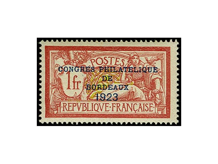 1923, Philatelic Congress 1fr., mint never hinged, fine, signed